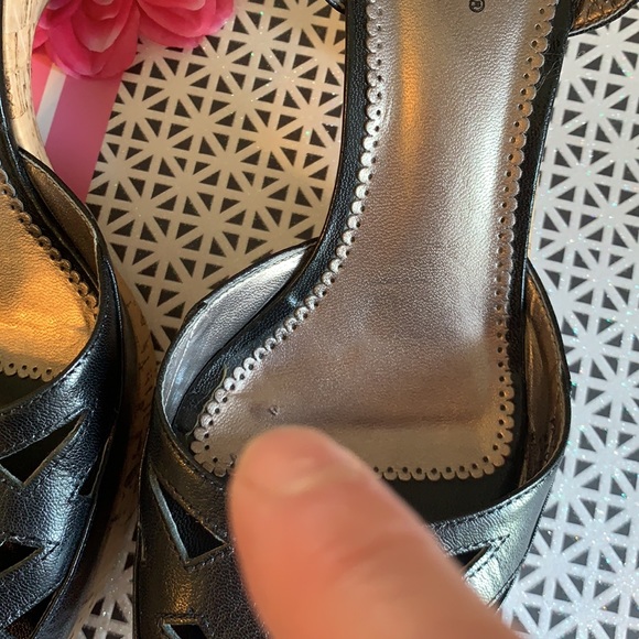 Franco Sarto open toe cork wedge heel - Picture 5 of 7